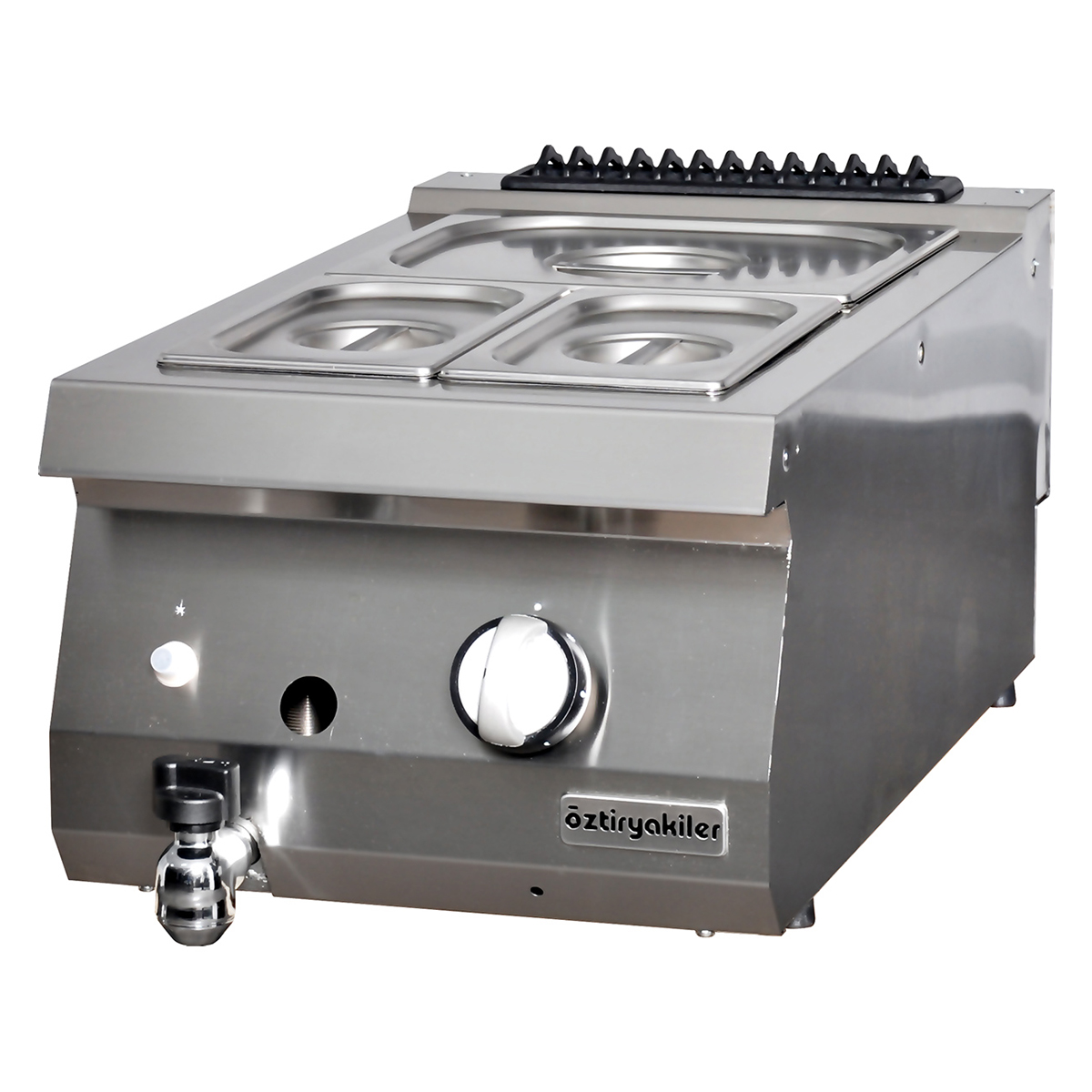Bain Marie Set Üstü 700 Seri Gazlı 40x70x30-Gn Kaplar Hariç
                    7854.N1.40703.13-tr