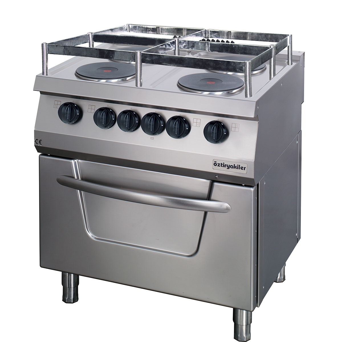 Kuzine Fırınlı 700 Seri Elektrikli 4 Yuv.Büyük Plate 80x70x85-Gemi Model
                    7865.N1.80708.02G-tr